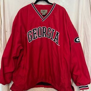 Red VES Sportswear Pullover Jacket